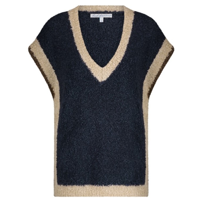 Red Button Spencer vhals bies Indigo zand taupe